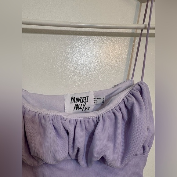 Princess Polly Penney Mini Dress Purple Spaghetti Strap Party/Going Out - Picture 3 of 4